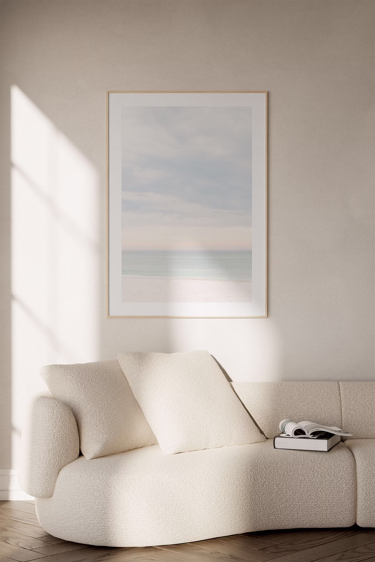 Neutral lounge interior with Duranté Studios branding used as the background for client testimonials