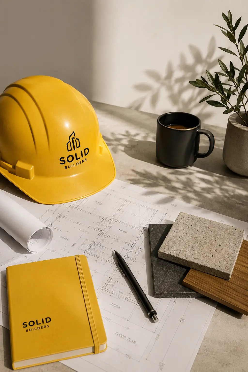 Professional construction imagery representing craftsmanship, safety, experience and trust