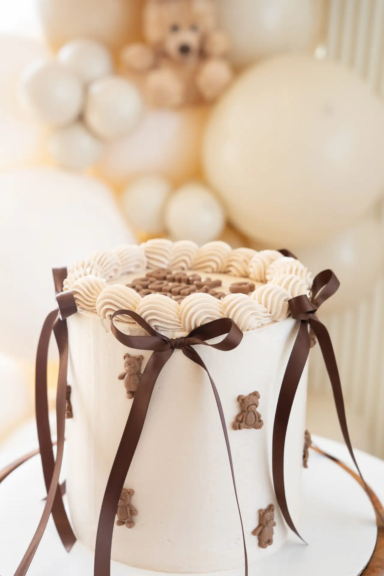 Decorated celebration cake photographed during a special event